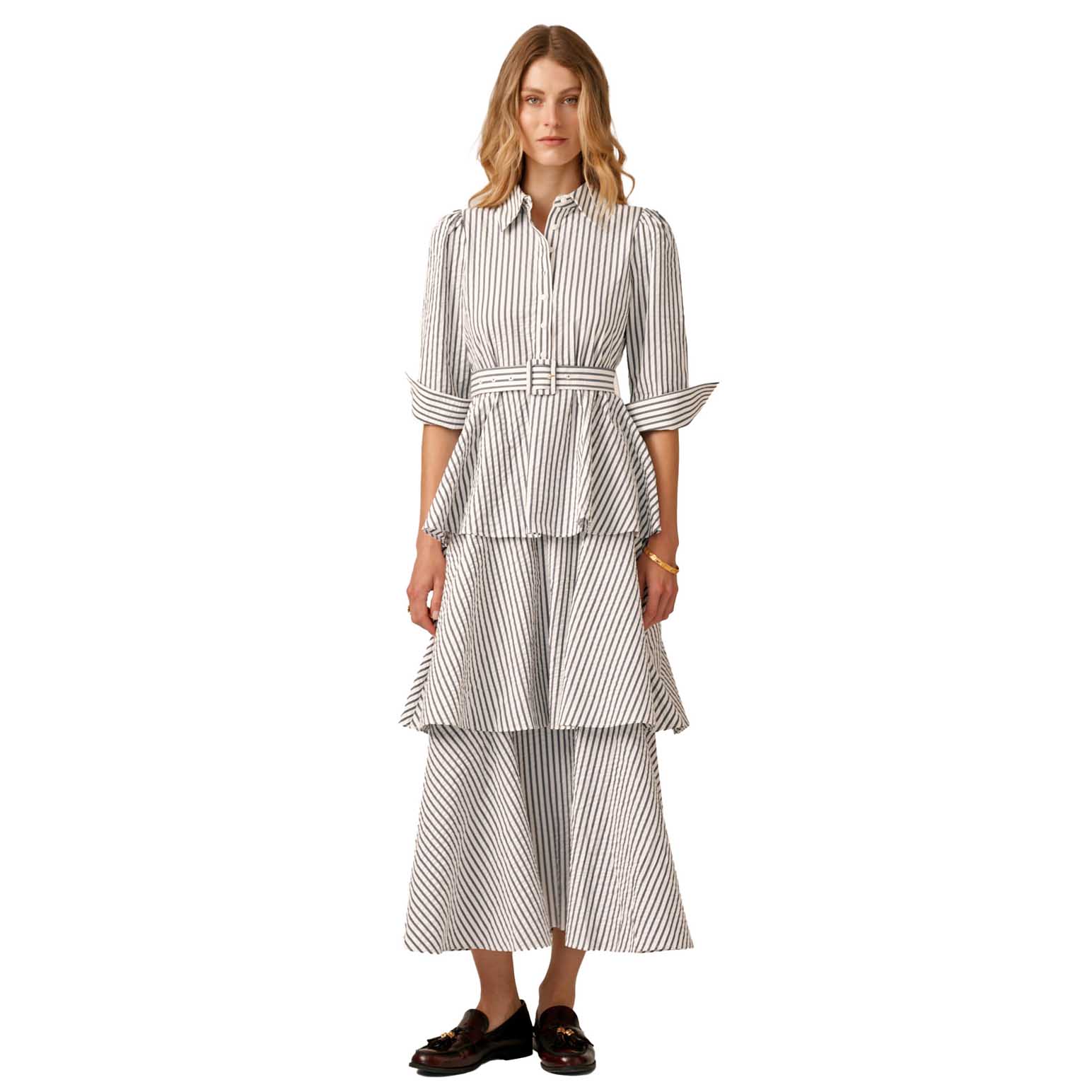 byTiMo Seersucker Shirt Dress